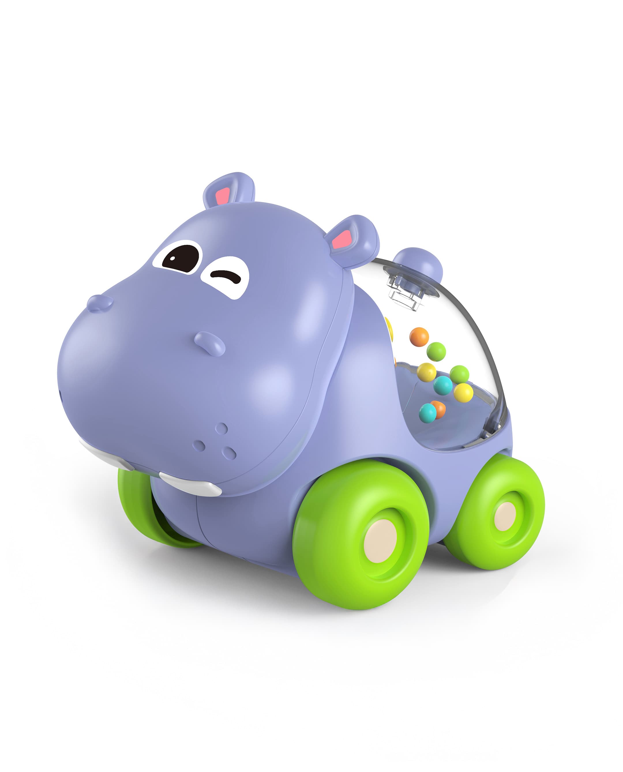 Haunger Baby Sliding Car Hippo - Multicolor