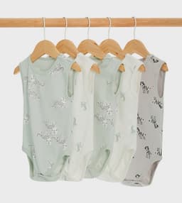 Babies and More Sleeveless Bodysuit 5Pack - Multicolor
