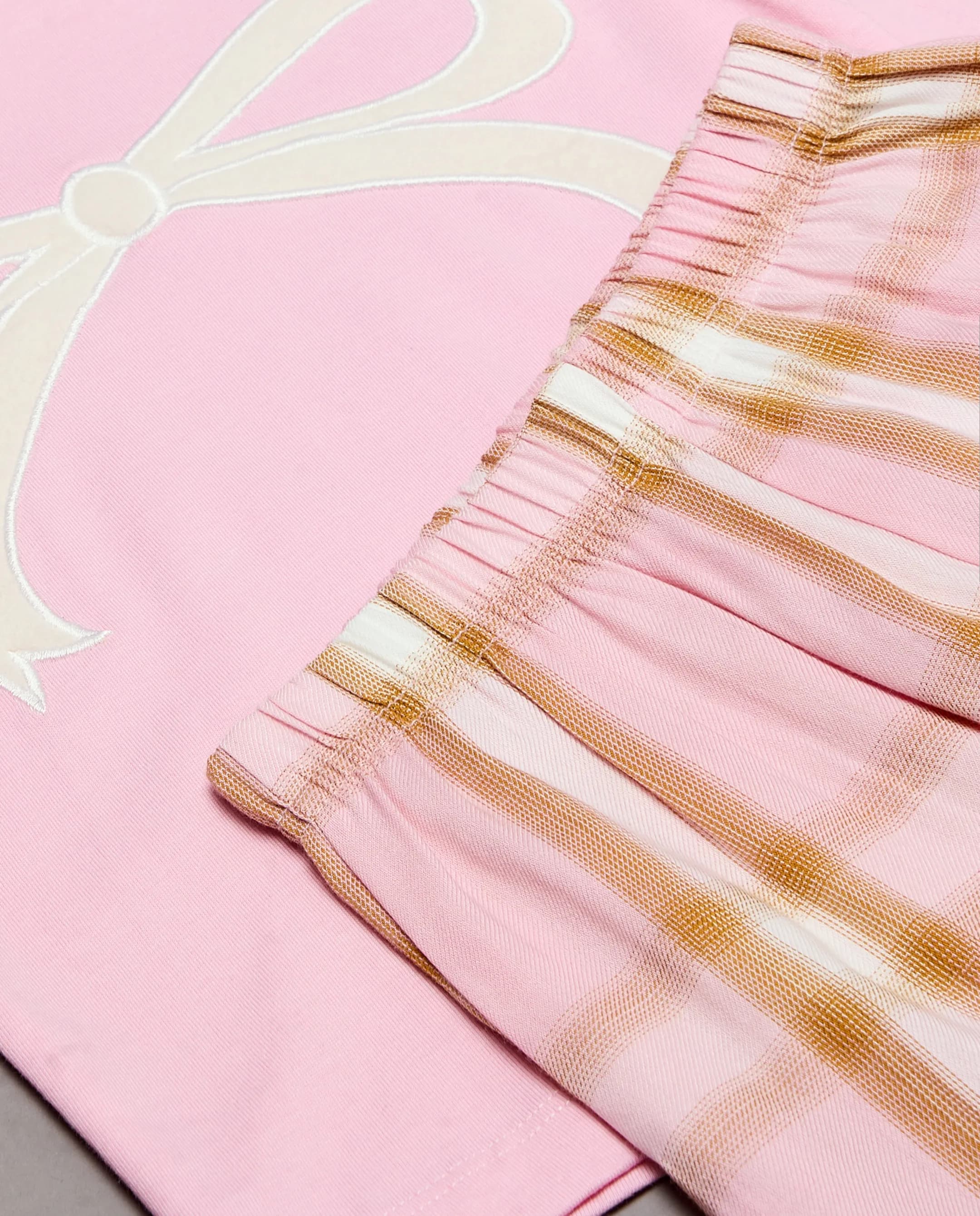Bow Printed Pyjama Set