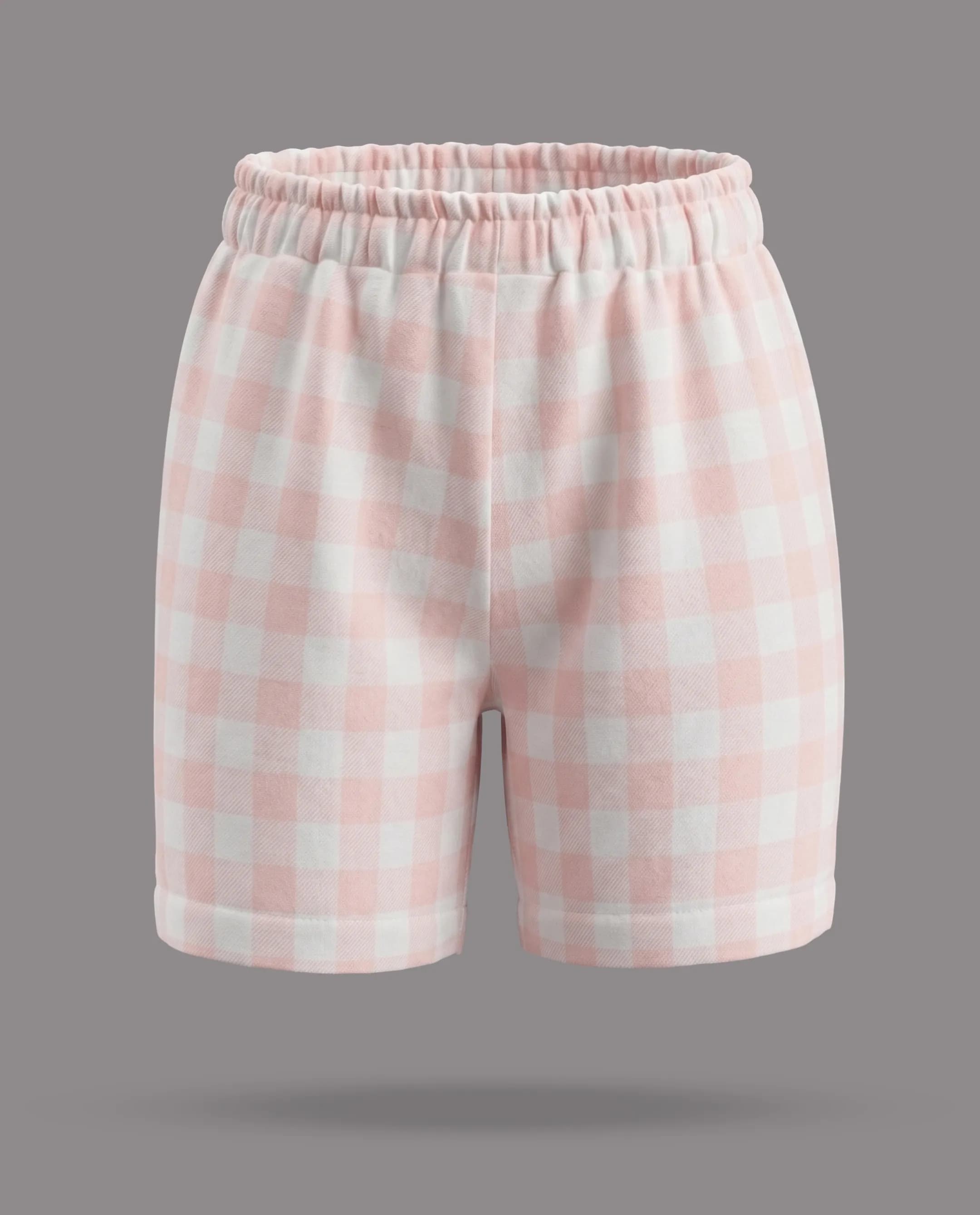 Checkered Shorty Pyjama Set