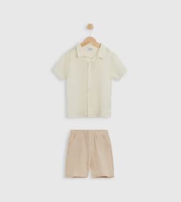 Babies & more Short Sleeves Collar Co-Ord Set