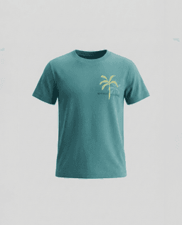 Printed Crew Neck Short Sleeves Boxy T-Shirt
