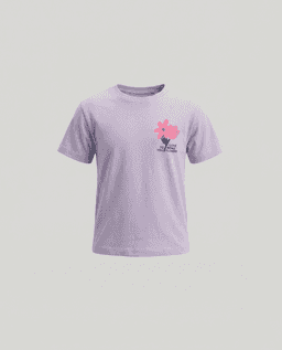 Printed Crew Neck Short Sleeves Boxy T-Shirt