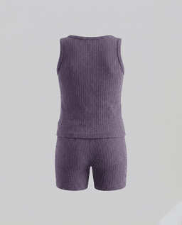 Ribbed Crew Neck Co-Ord Set