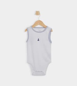 Embroidery Detail Sleeveless Bodysuit