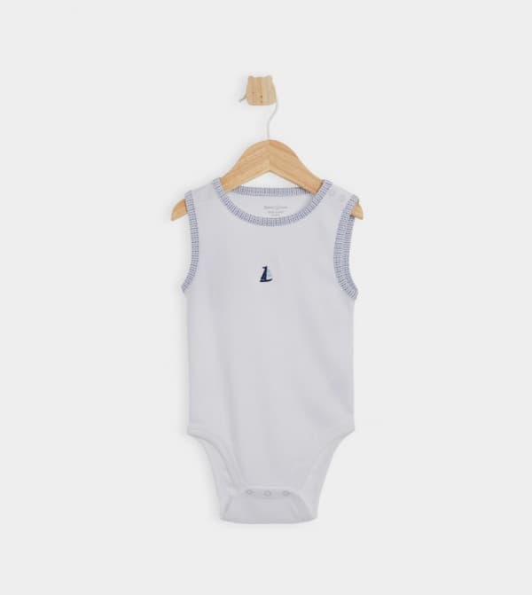 Embroidery Detail Sleeveless Bodysuit