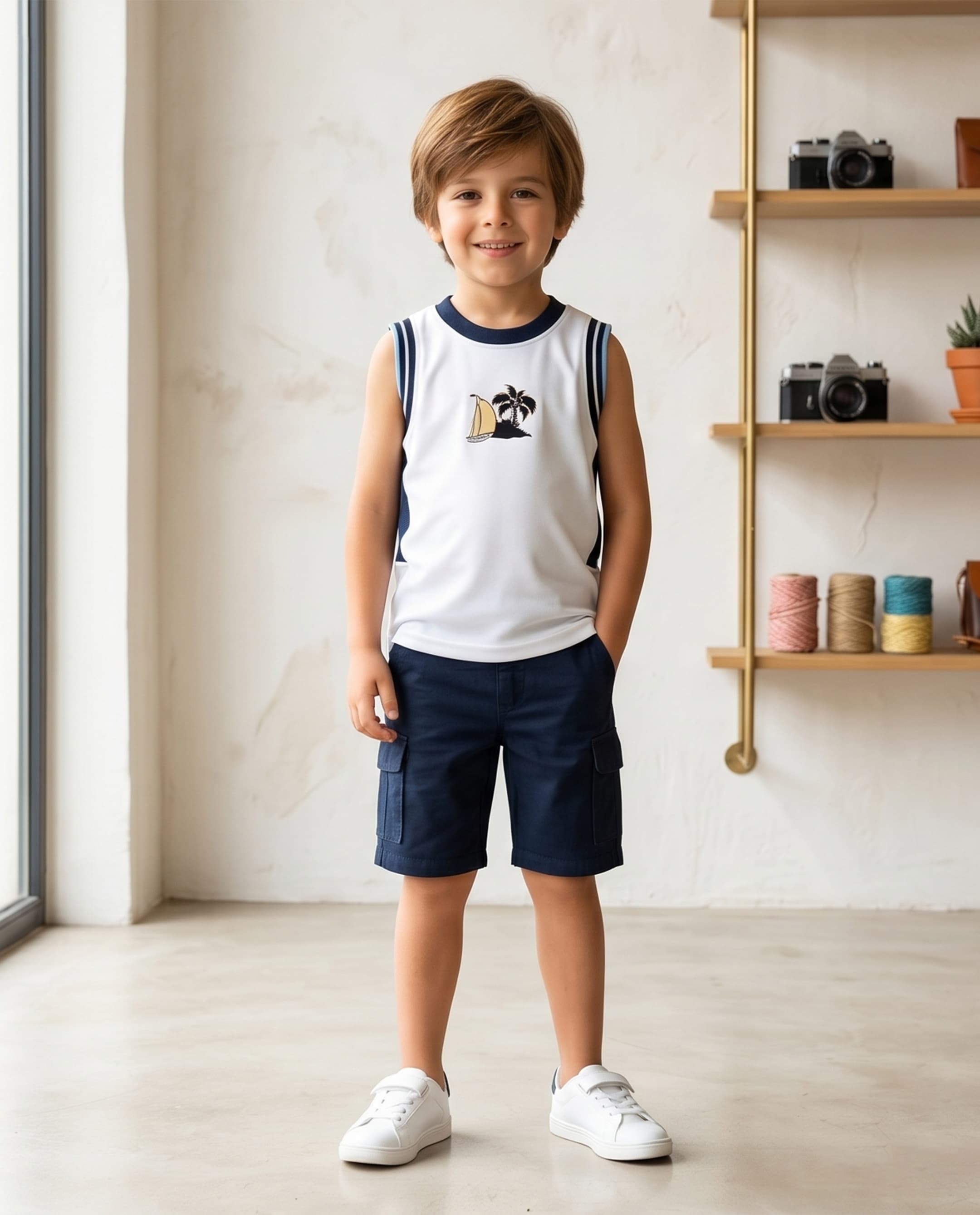 Sleeveless Boys Vest