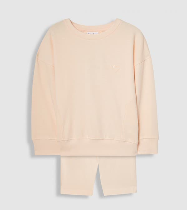 Sweat Top And Cycling Short Set