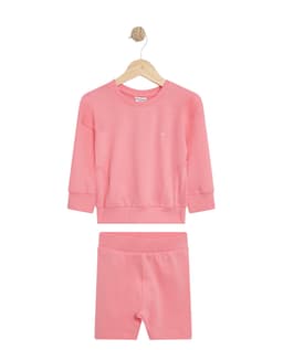 Sweat Top And Cycling Short Set