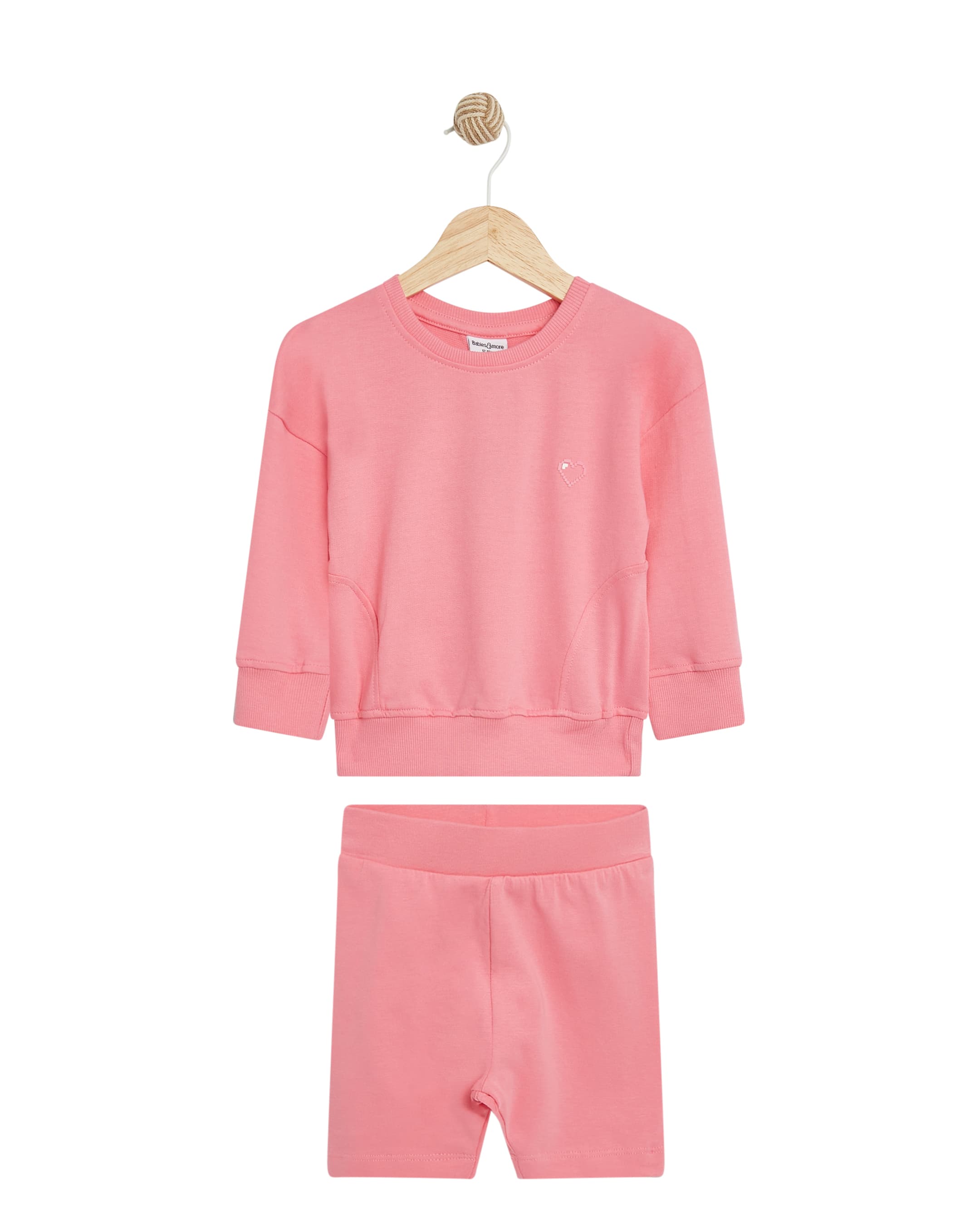 Sweat Top And Cycling Short Set